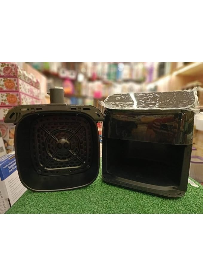 مقلاة هوائية ديجيتال بدون زيت – سعة 5.5 لتر – وظائف طبخ متعددة – تحكم رقمي باللمس – طعام صحي واقتصادي - Image 2